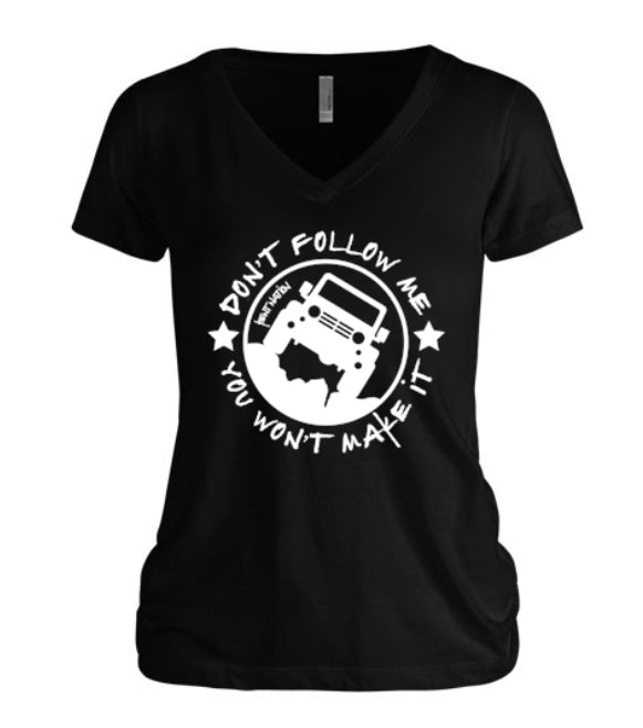 Don't Follow Me Women's V-Neck