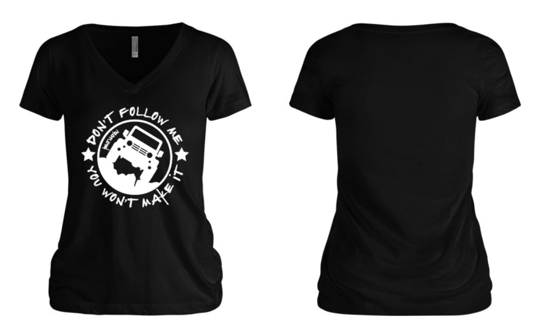Don't Follow Me Women's V-Neck