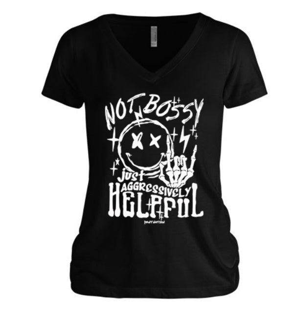 Aggressively Helpful Women's V-Neck