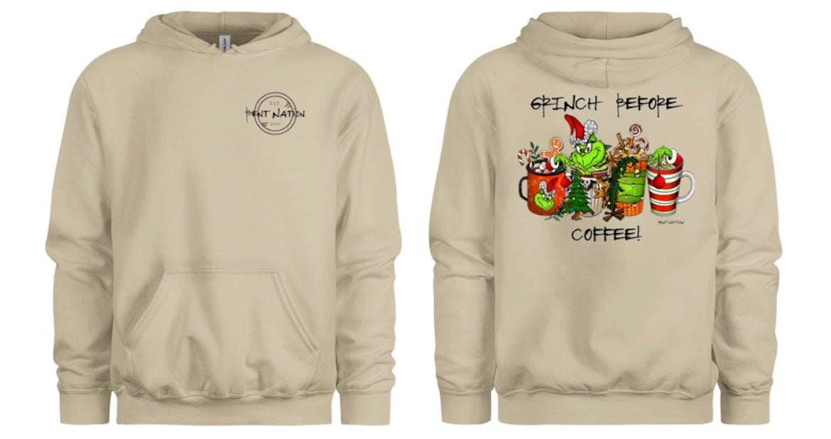 Grinch Before Coffee Women's Hoodie