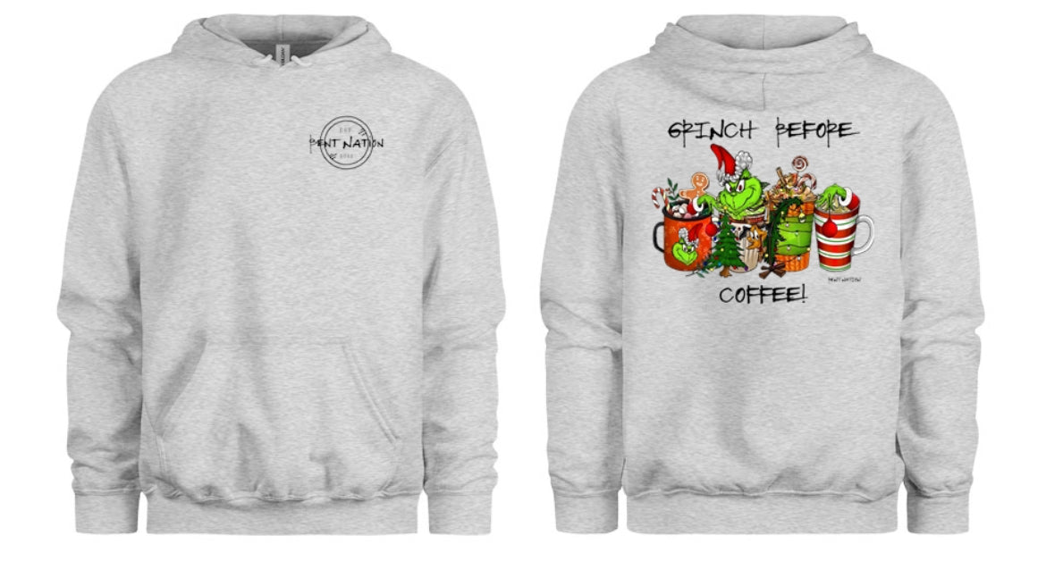 Grinch Before Coffee Women's Hoodie