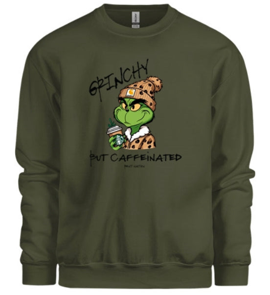 Grinchy But Caffeinated Women's Crew Neck