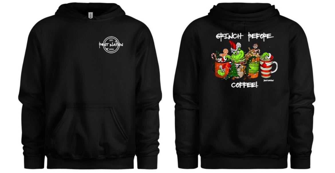 Grinch Before Coffee Women's Hoodie