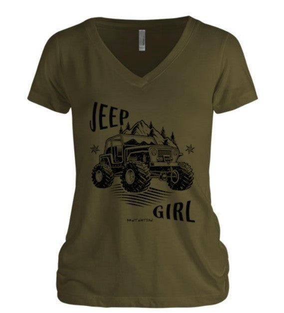 Jeep Girl Women's V-Neck