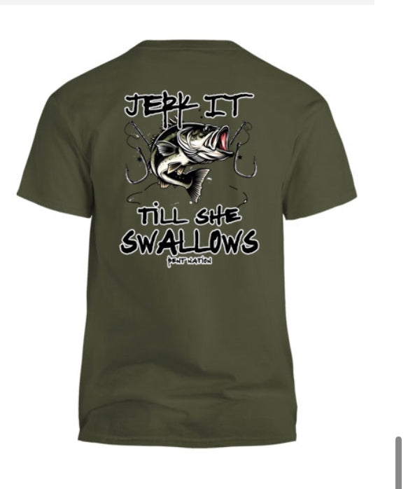 Jerk It Till' She Swallows Men's T-Shirt