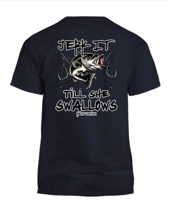Jerk It Till' She Swallows Men's T-Shirt