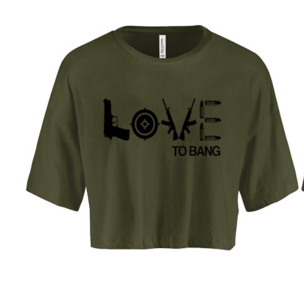 Love To Bang Women's Crop Top
