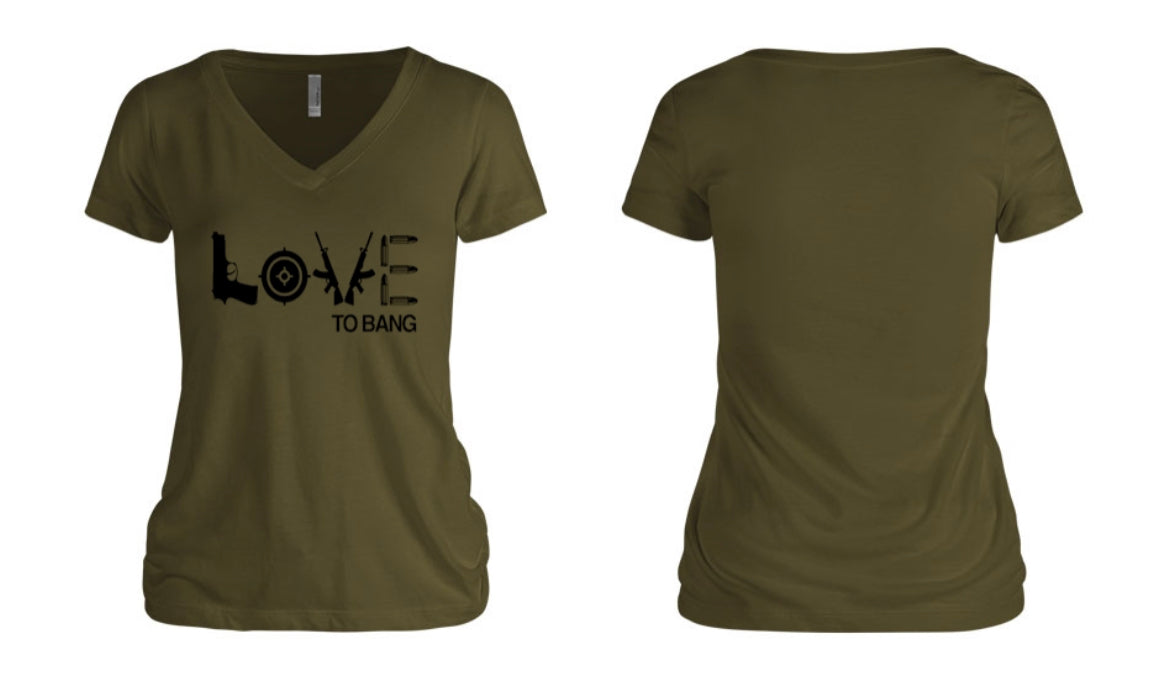 Love To Bang Women's V-Neck
