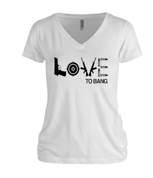 Love To Bang Women's V-Neck