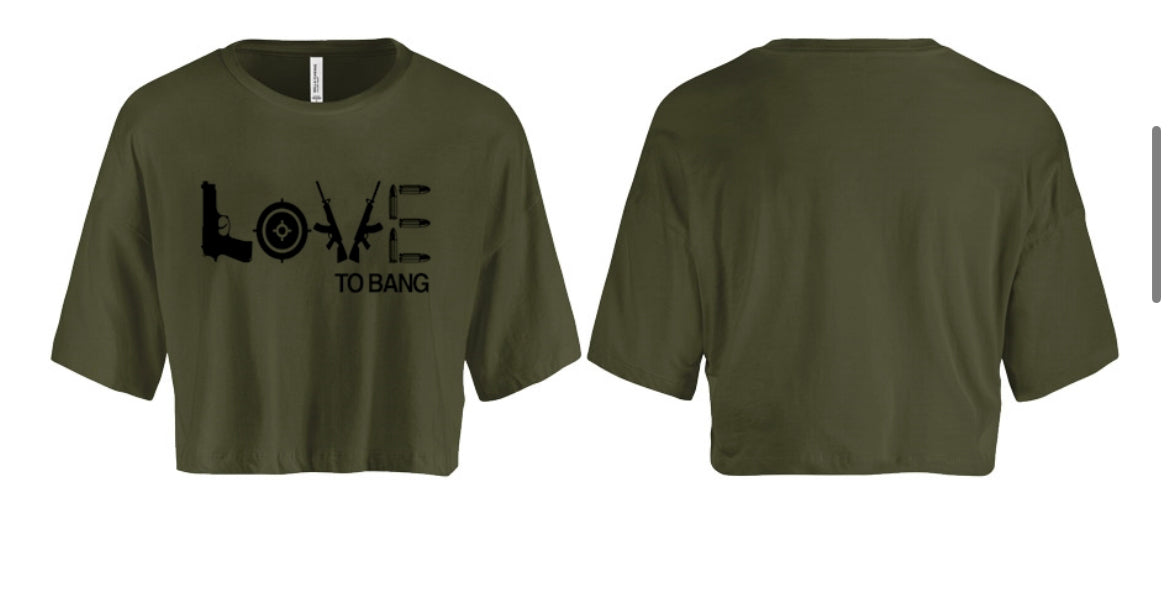 Love To Bang Women's Crop Top
