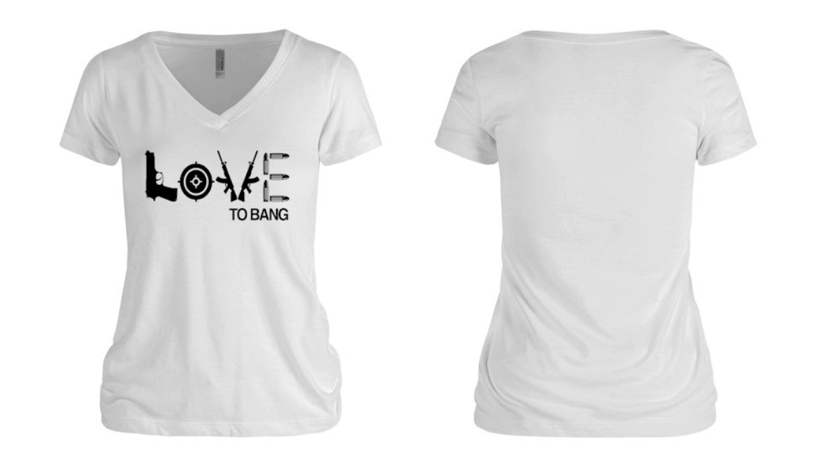 Love To Bang Women's V-Neck