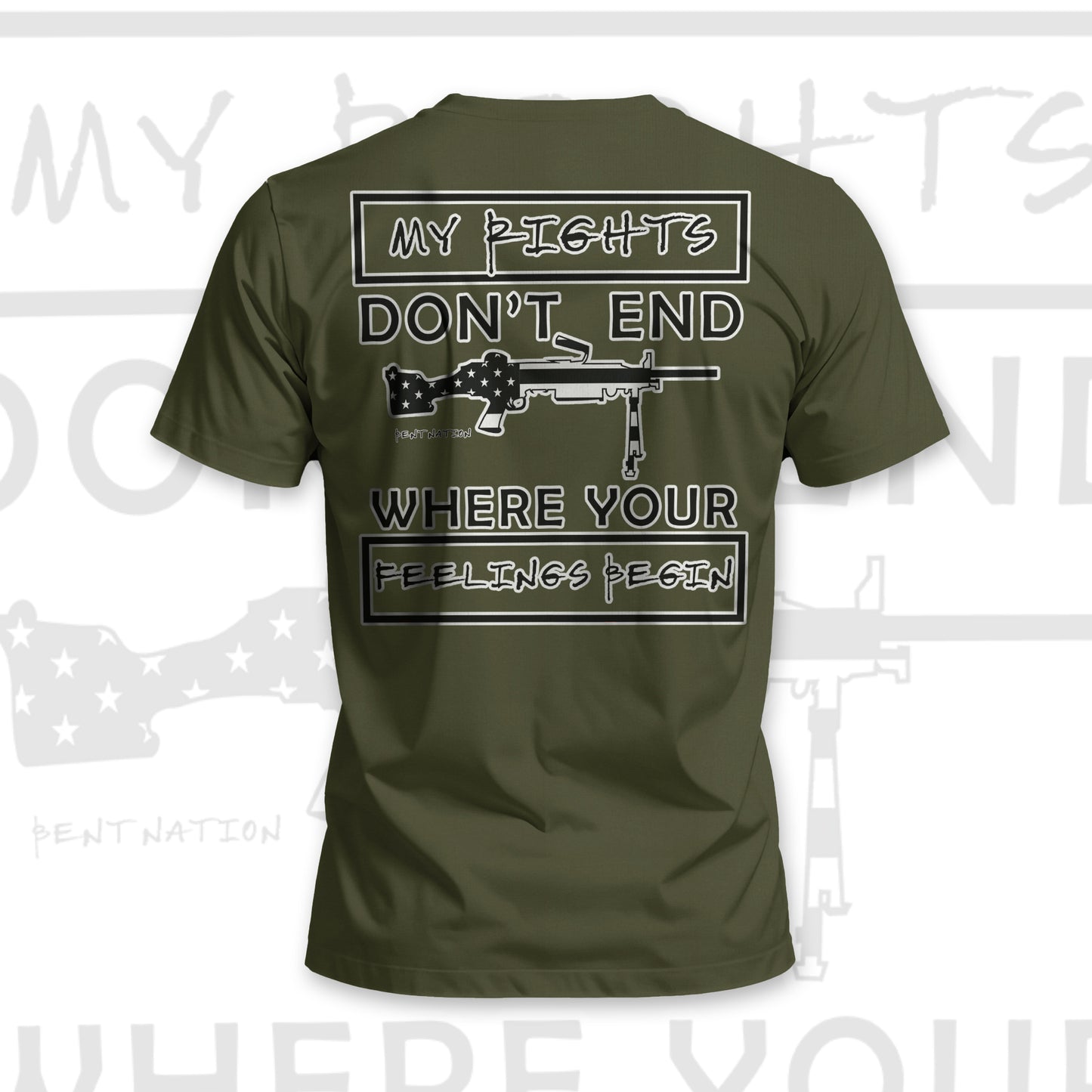 My Rights Don't End Where Your Feelings Begin Men's T-Shirt