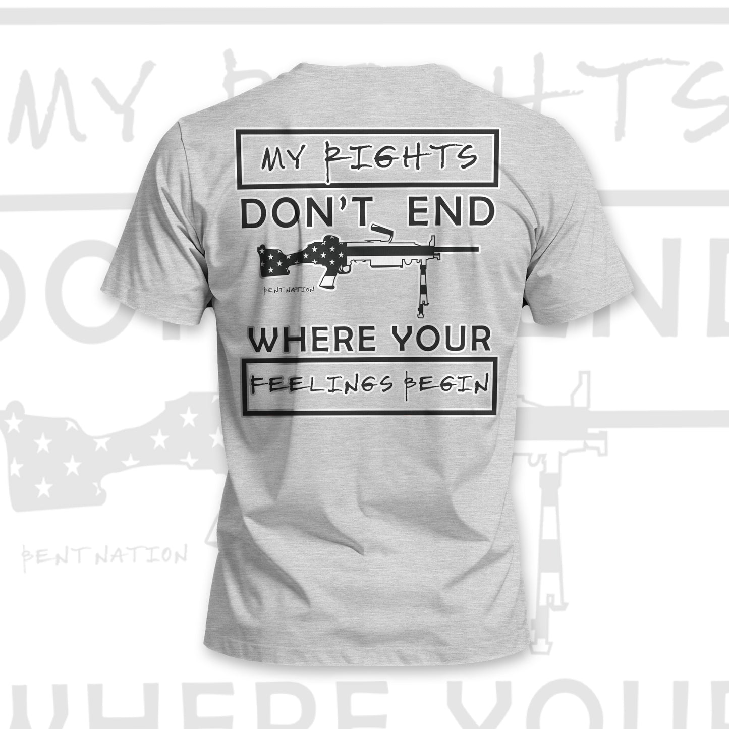 My Rights Don't End Where Your Feelings Begin Men's T-Shirt