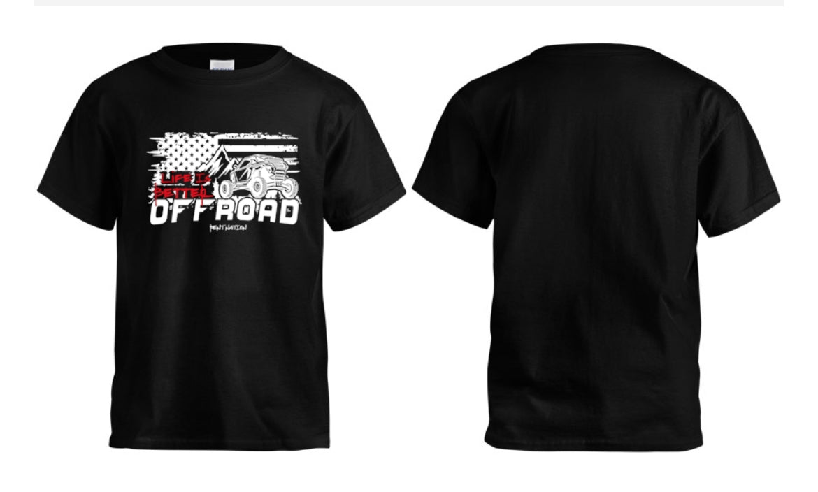 Life is Better Off Road Kids T-Shirt