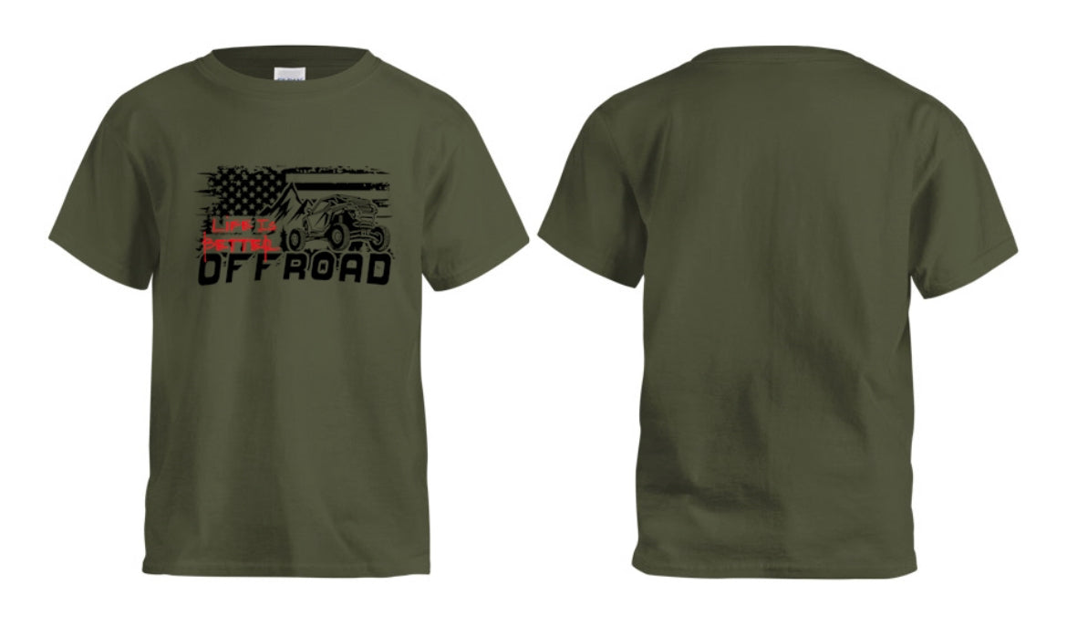 Life is Better Off Road Kids T-Shirt