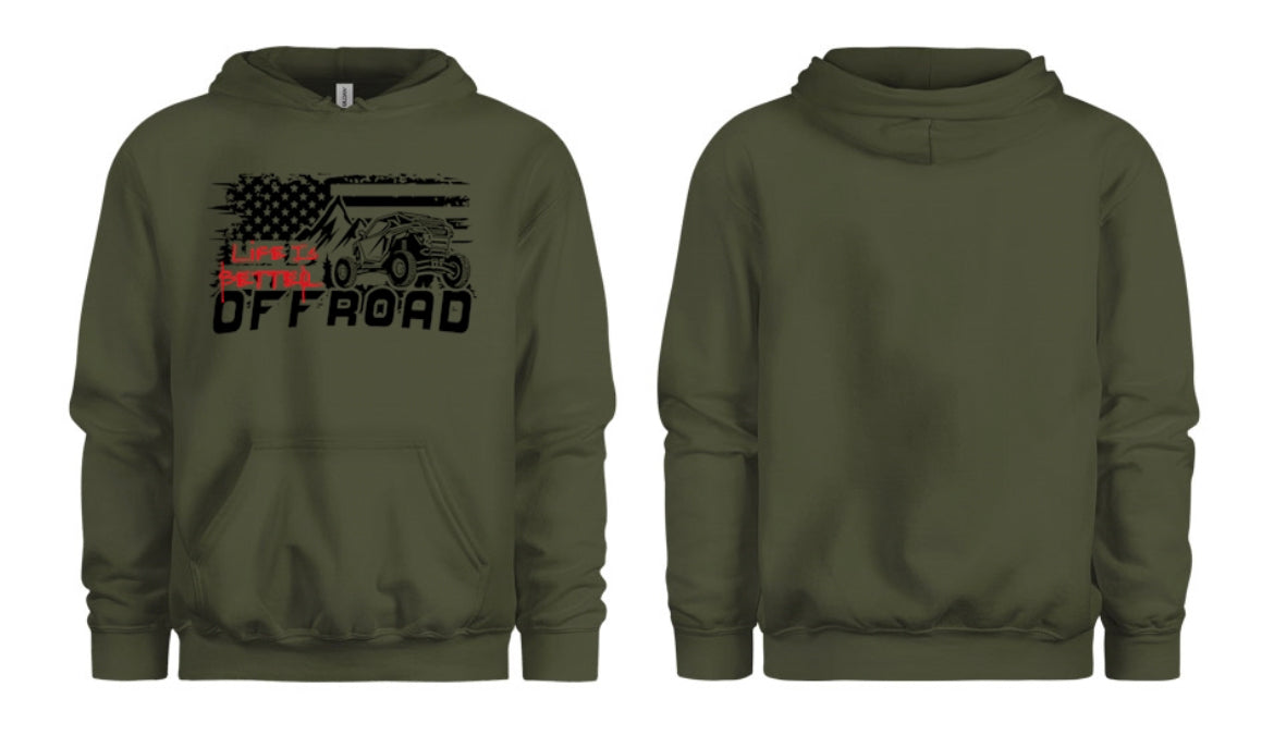 Life Is Better Off Road Kids Hoodie