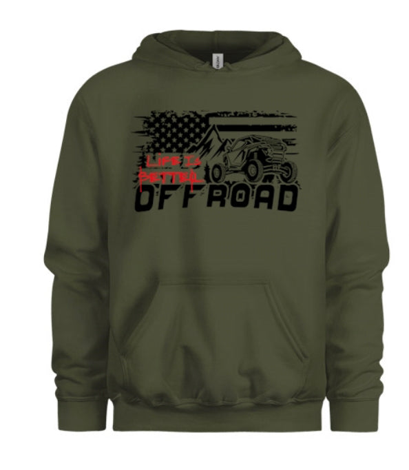 Life Is Better Off Road Kids Hoodie