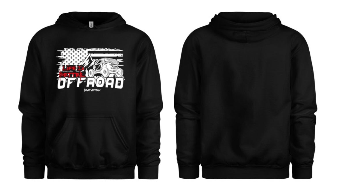 Life Is Better Off Road Kids Hoodie