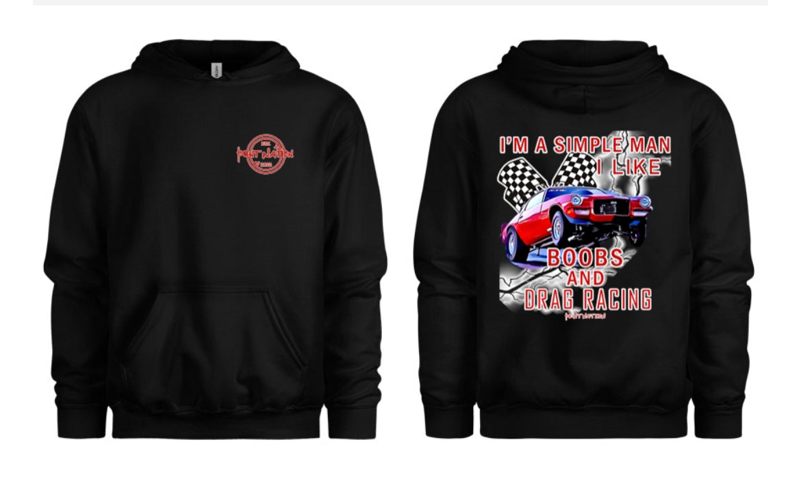 Drag Racing Men's Hoodie