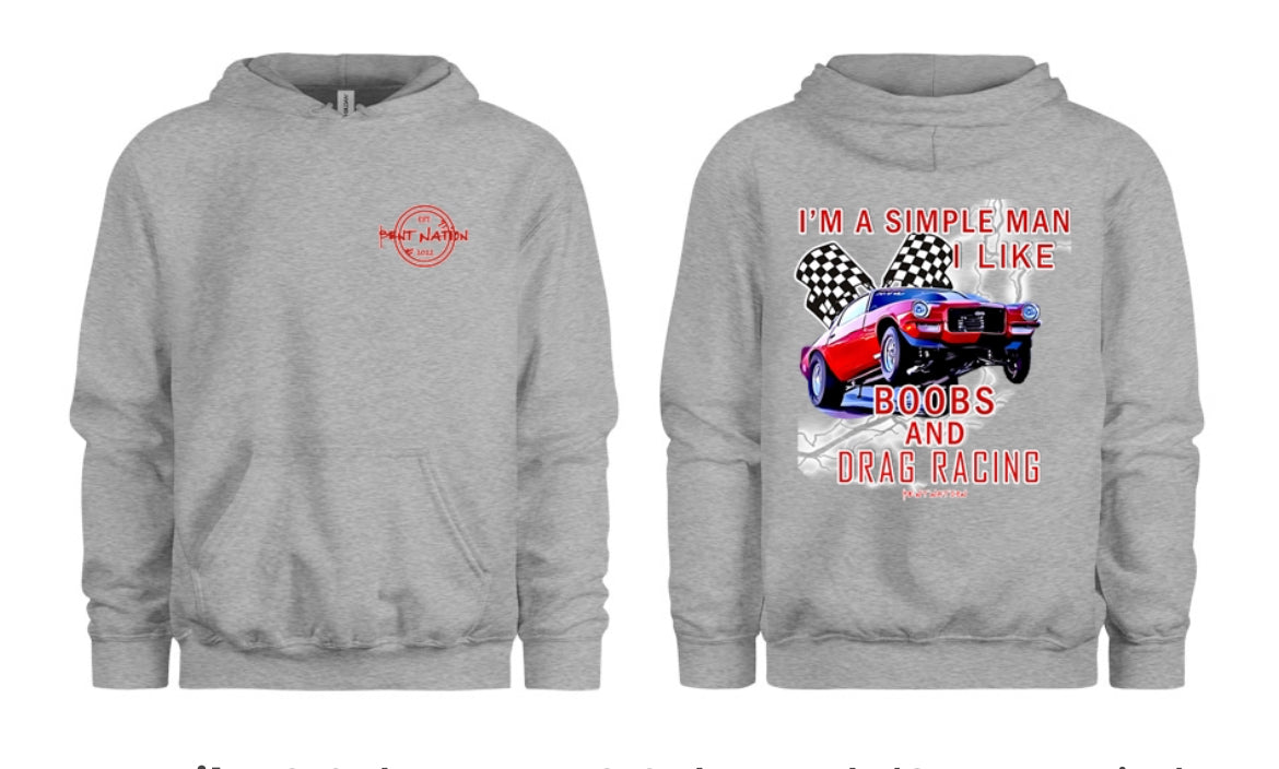 Drag Racing Men's Hoodie