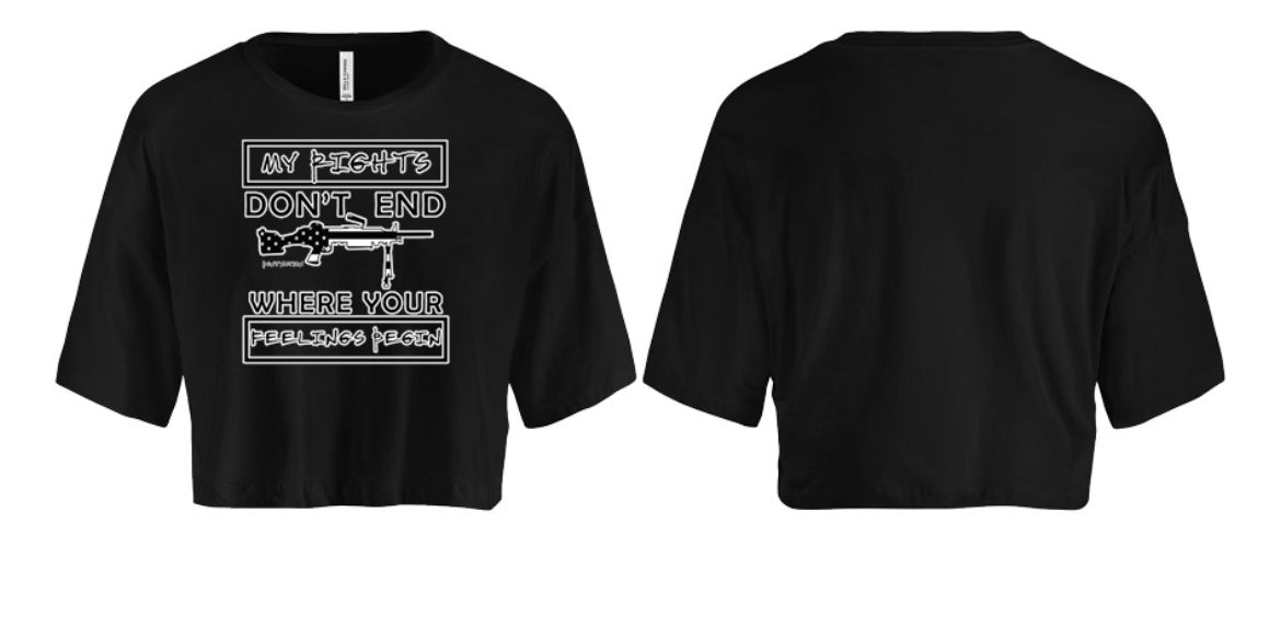 My Rights Don't End Women's Crop Top