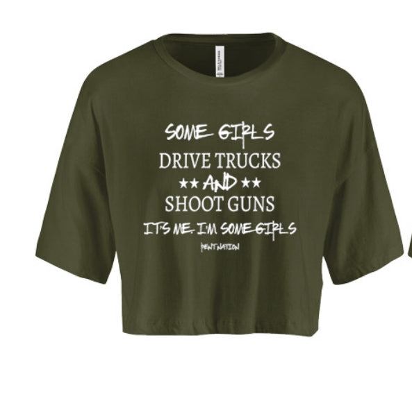 Some Girls Drive Trucks Women's Crop Top