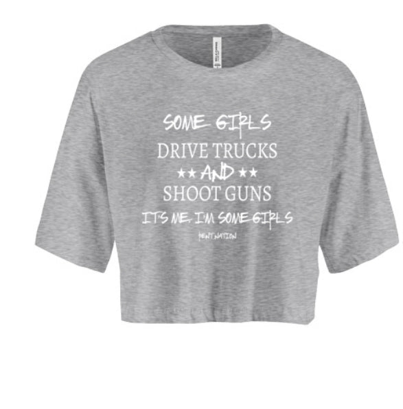 Some Girls Drive Trucks Women's Crop Top
