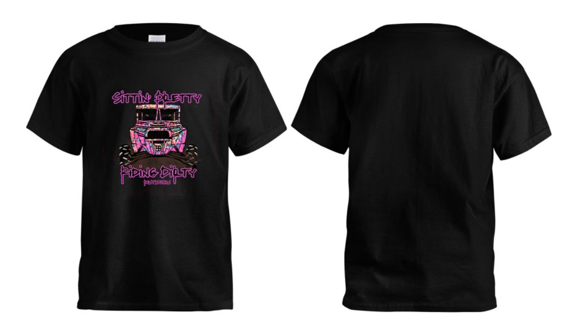 Sittn' Pretty Riding Dirty Kids T-Shirt