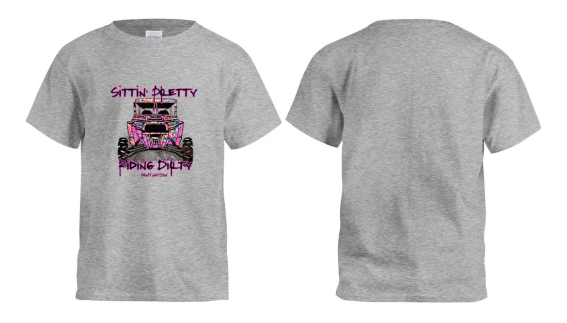Sittn' Pretty Riding Dirty Kids T-Shirt