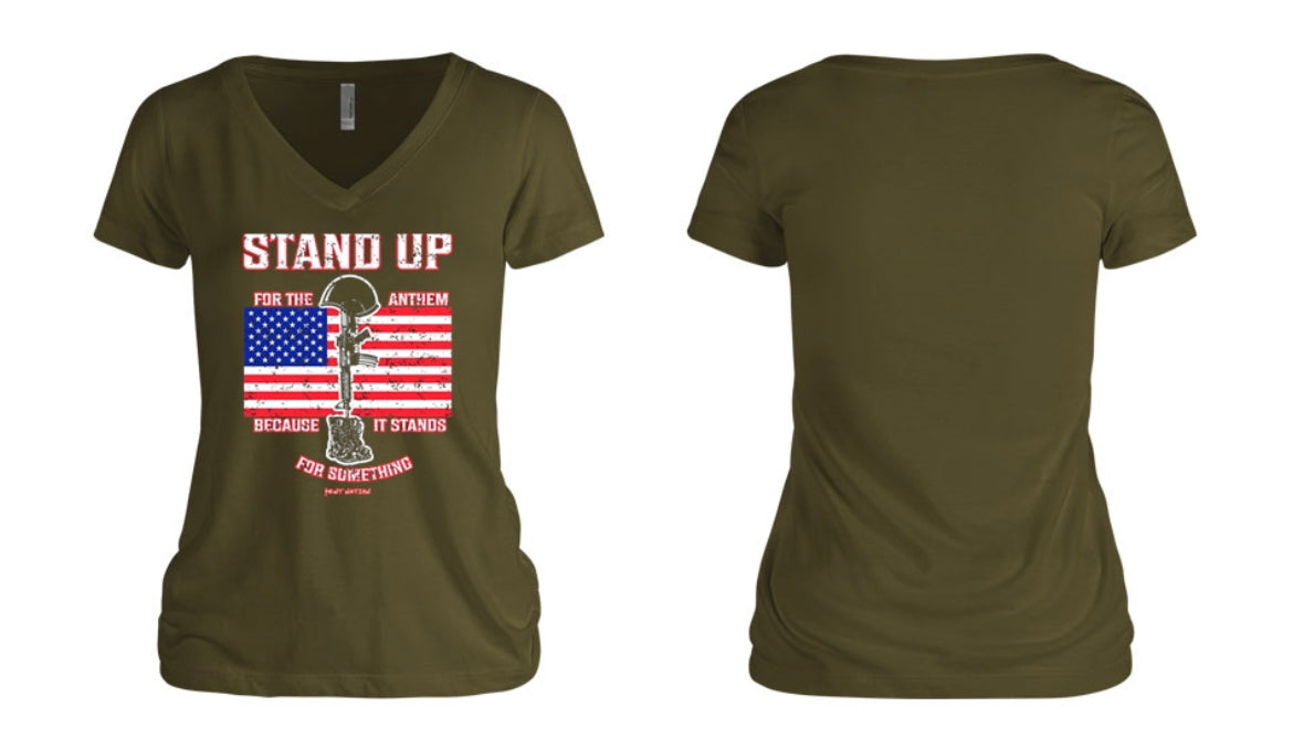Stand Up For The Anthem Women's V-Neck