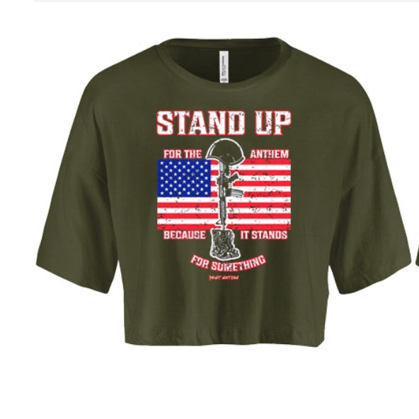 Stand Up For The Anthem Women's Crop Top