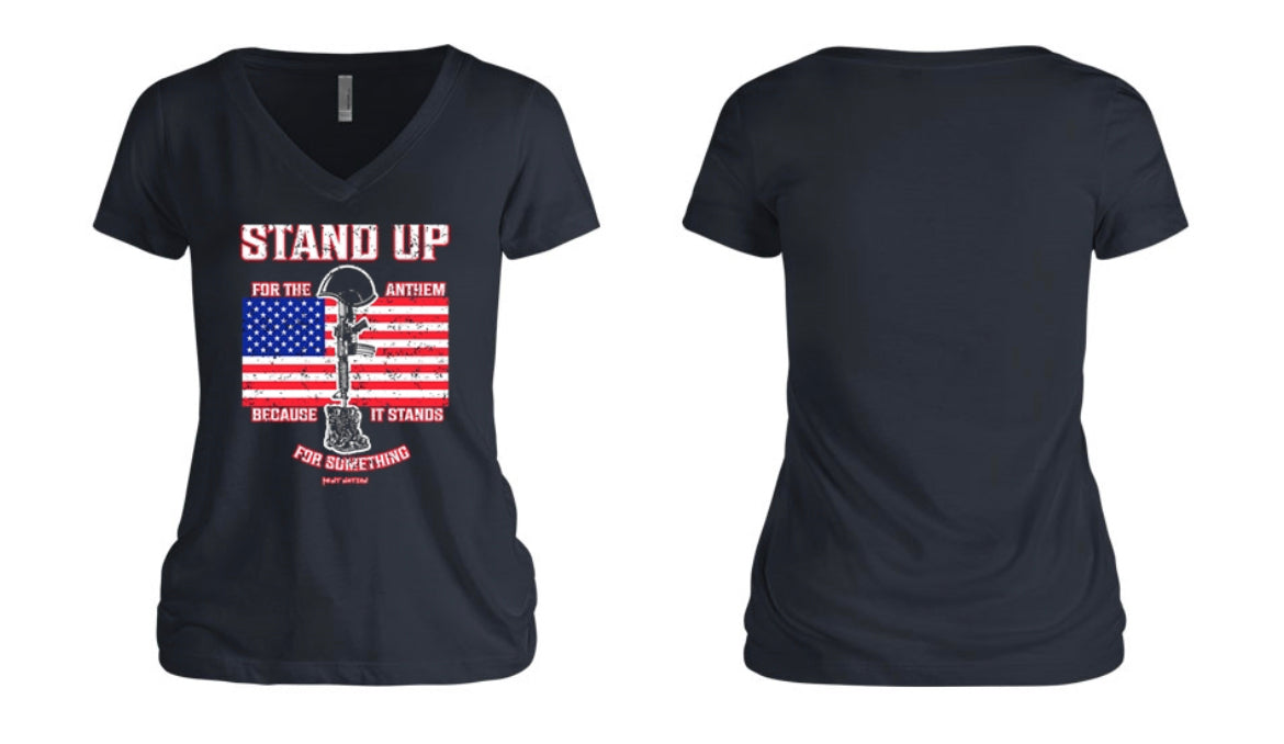Stand Up For The Anthem Women's V-Neck