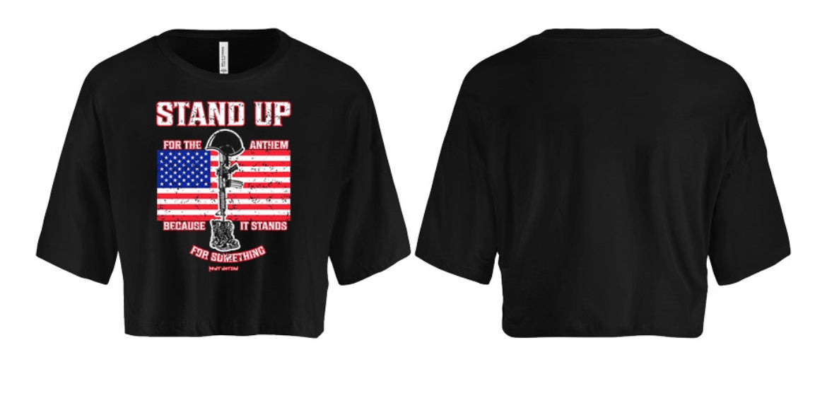 Stand Up For The Anthem Women's Crop Top