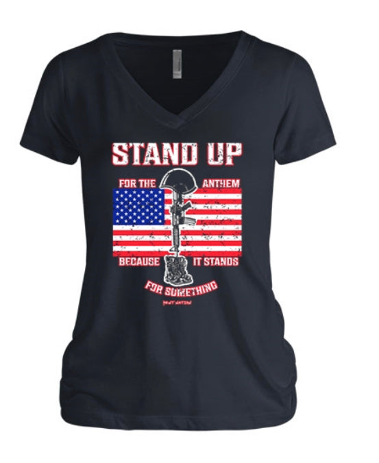Stand Up For The Anthem Women's V-Neck