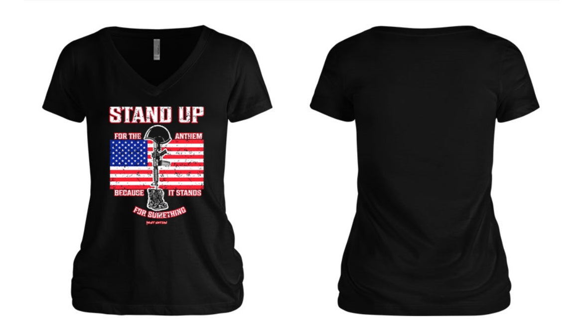 Stand Up For The Anthem Women's V-Neck