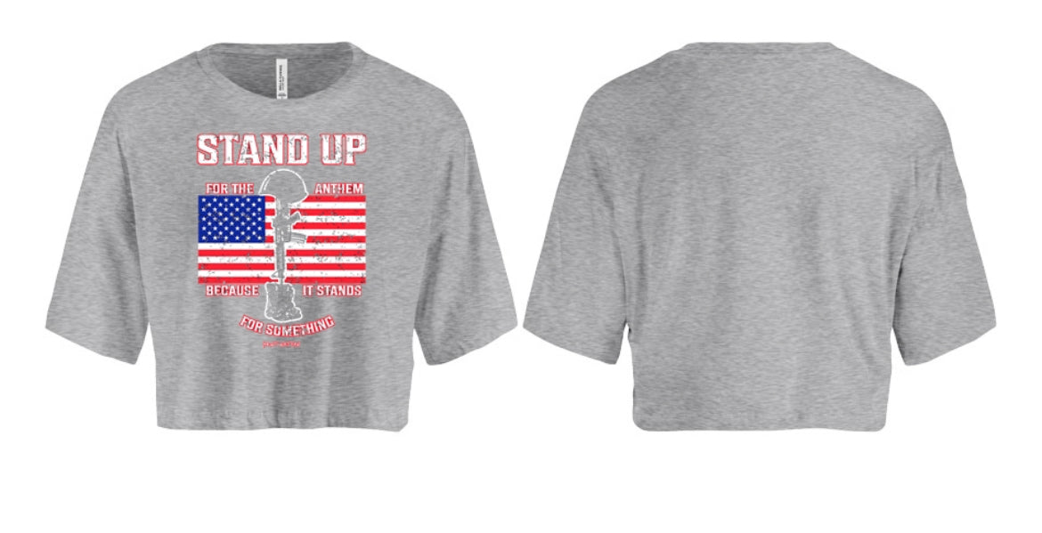 Stand Up For The Anthem Women's Crop Top