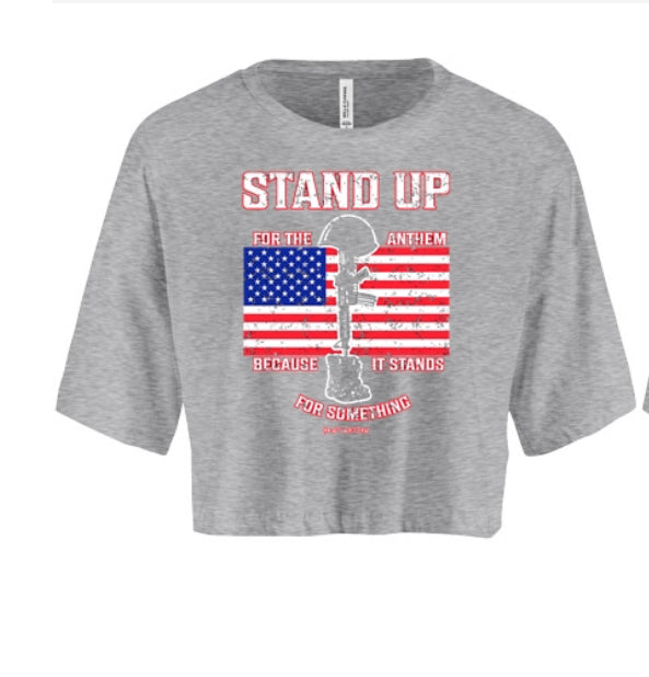 Stand Up For The Anthem Women's Crop Top