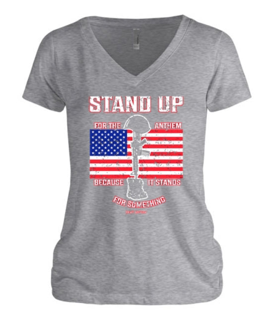 Stand Up For The Anthem Women's V-Neck