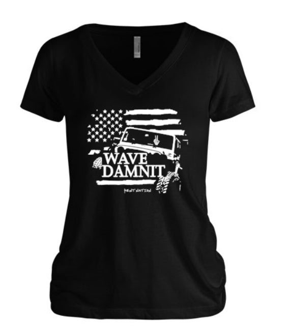 Wave Damn It Women's V-Neck
