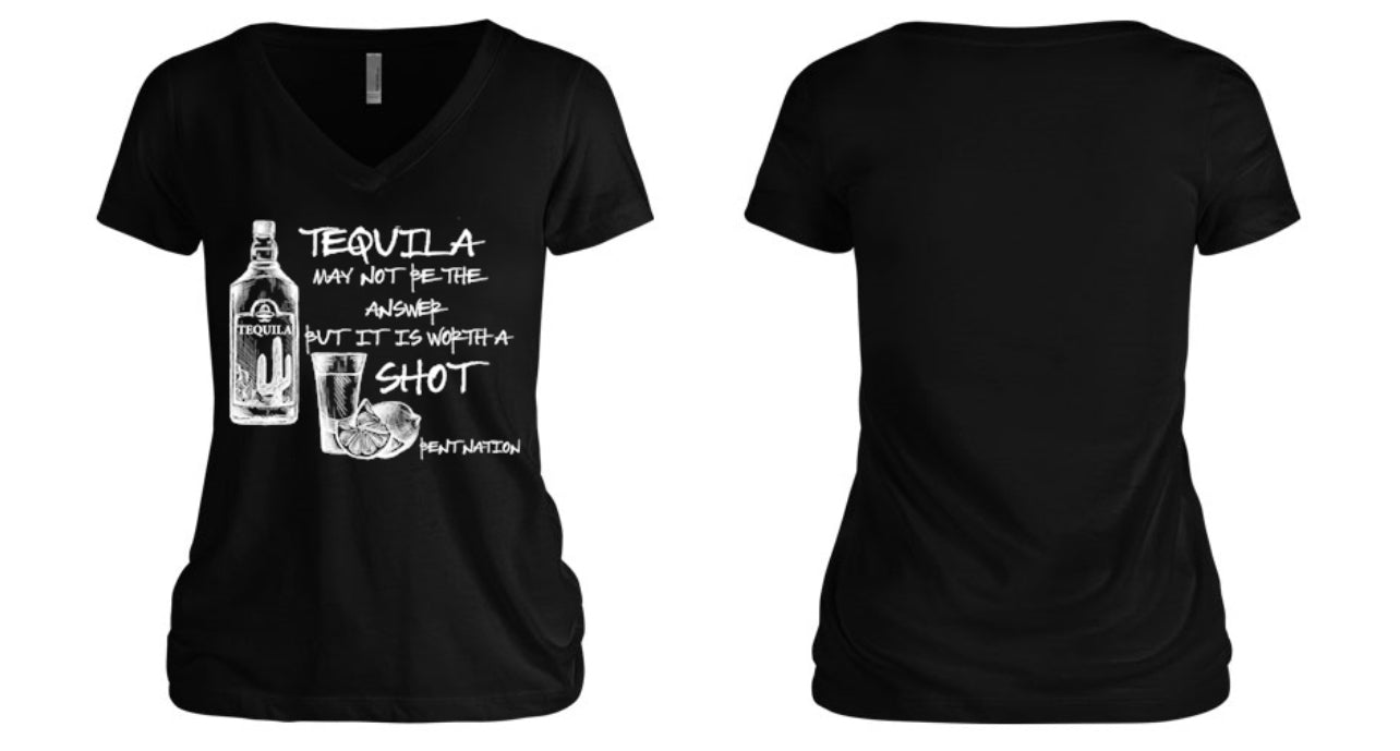 Worth A Shot Women's V-Neck