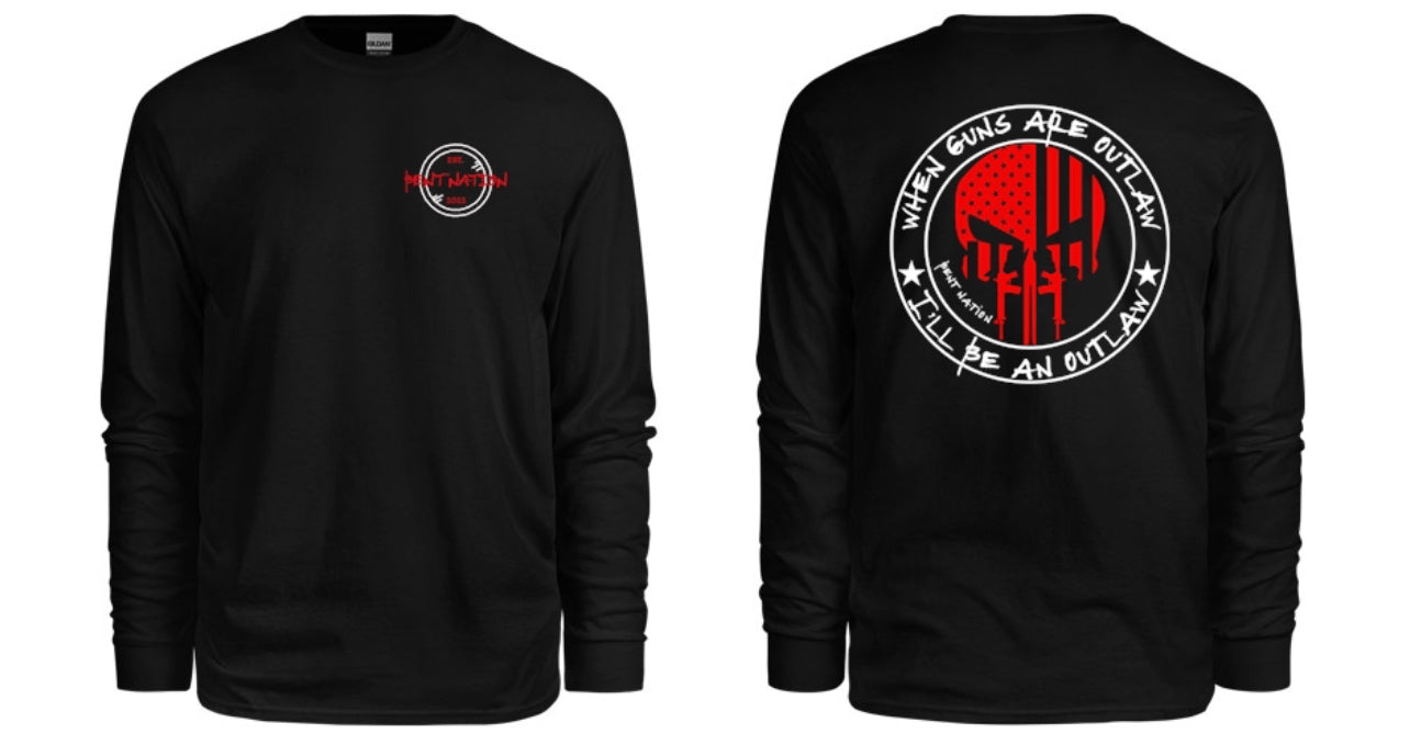 When Guns Are Outlaw Men's Long Sleeve Shir