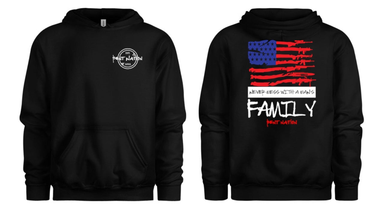 Never Mess With A Man's Family Men's Hoodie