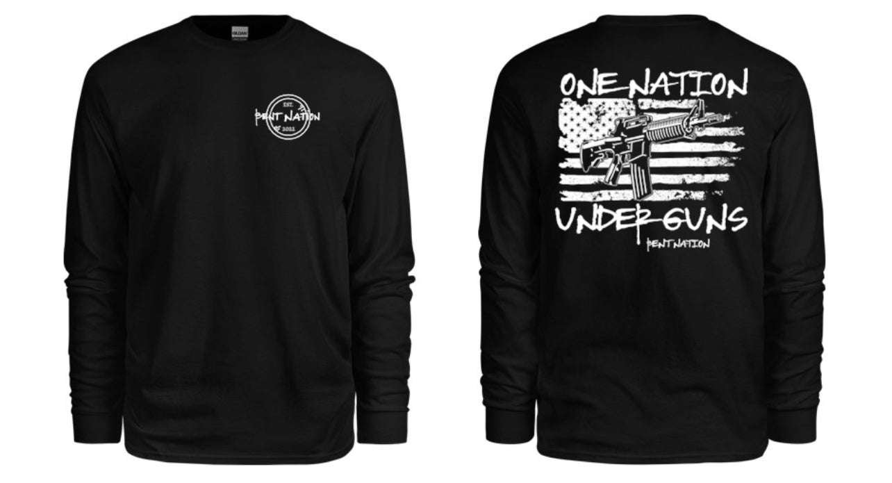 One Nation Under Guns Men's Long Sleeve Shirt