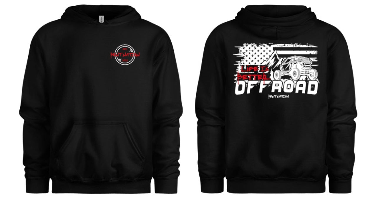 Life Is Better Off Road Men's Hoodie