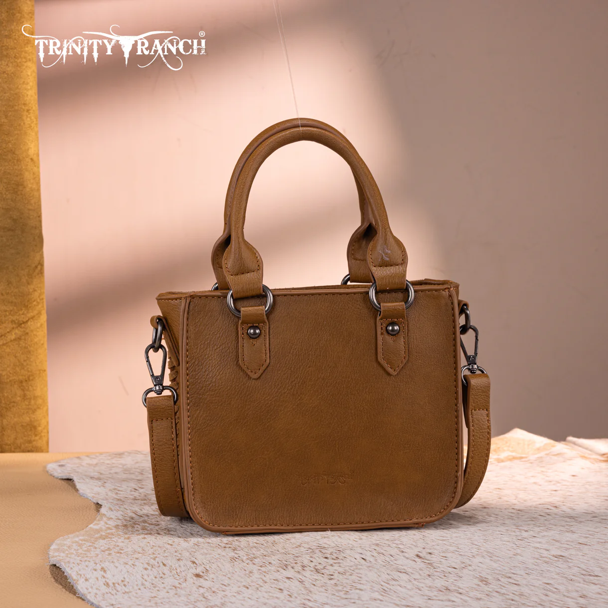 Trinity Ranch Floral Tooled Collection Mini Tote/Crossbody - TR192-8800