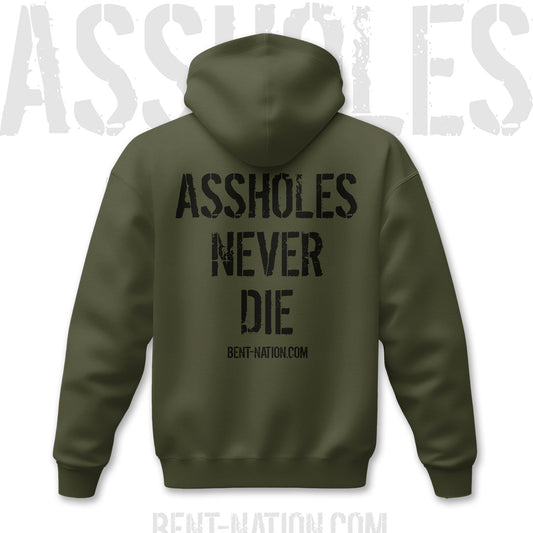 Assholes Never Die Men's Premium Hoodie