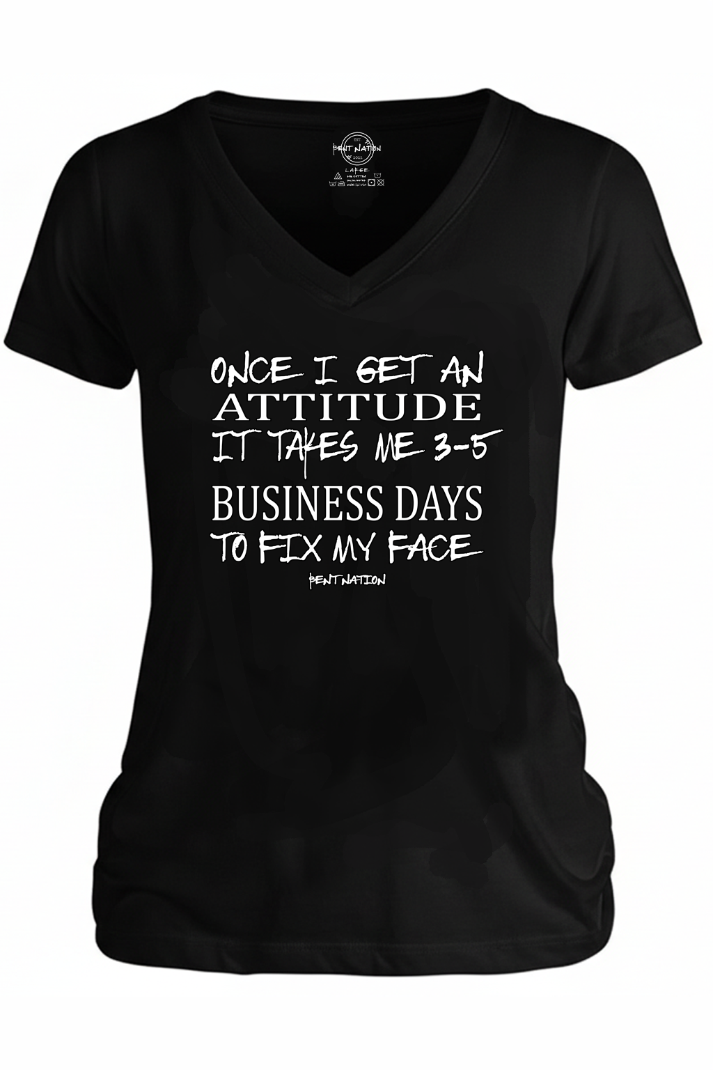 Once I Get An Attitude Women's V-Neck
