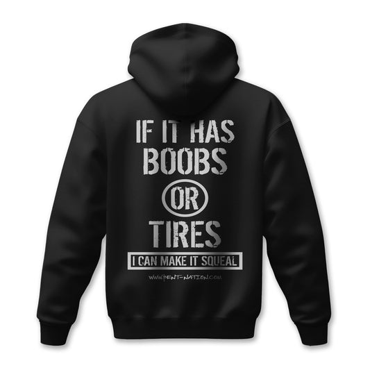 Boobs Or Tires Men's Premium Hoodie