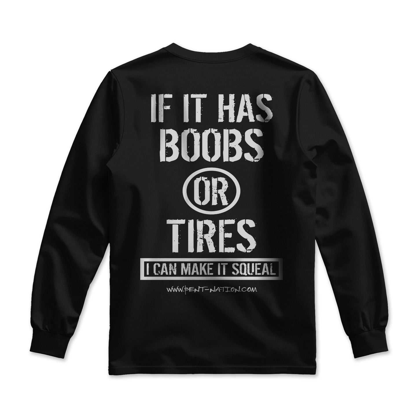 Boobs Or Tires Men's Premium Long Sleeve Shirt
