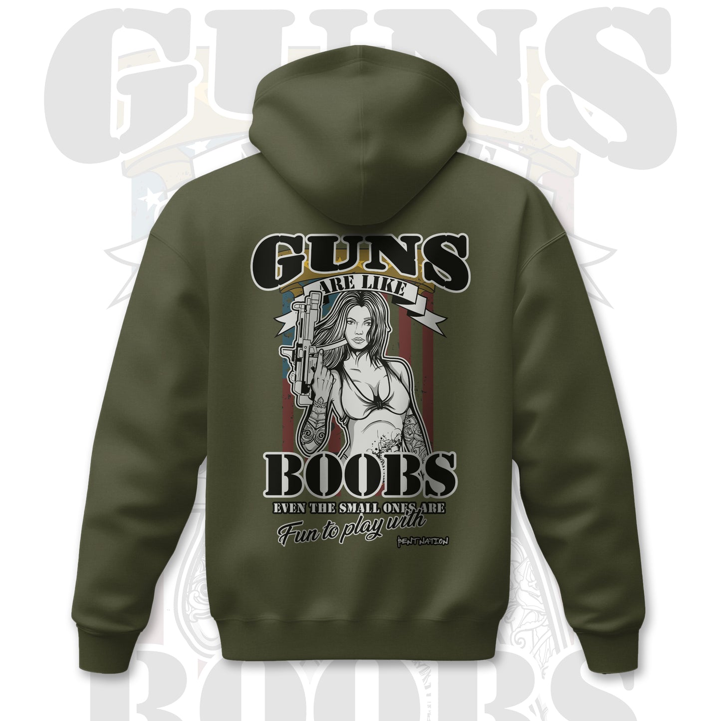 Guns Are Like Boobs Men's Premium Hoodie